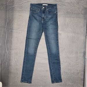 Levi's Womens Slimming Skinny Jeans Blue Medium Wash Mid Rise Denim, Size 27